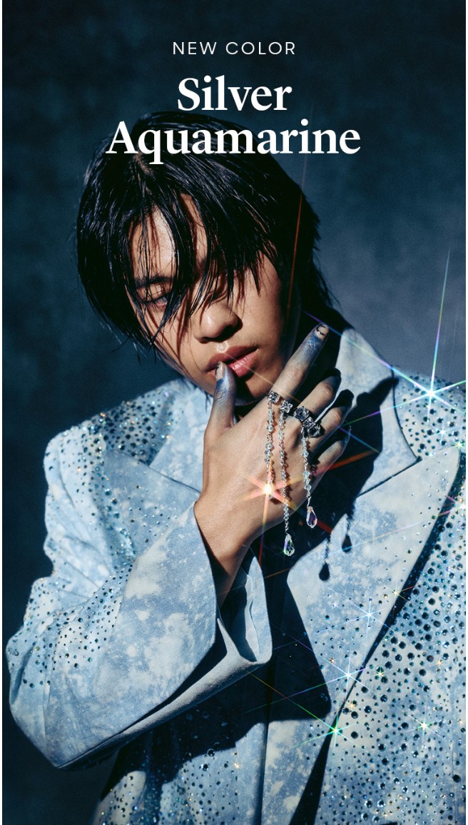 Crystal Innovation Silver Aquamarine 